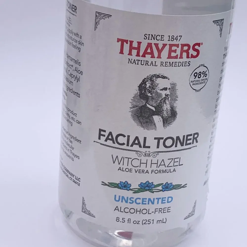 Thayers Facial Toner LOT 4 Witch Hazel (2) Rose Petal (2) Unscented 8.5 fl oz
